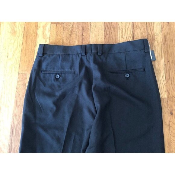 NWT Kenneth Cole Reaction Mens Size 34x32 Vertical Texture Black Dress Pants - Picture 5 of 8